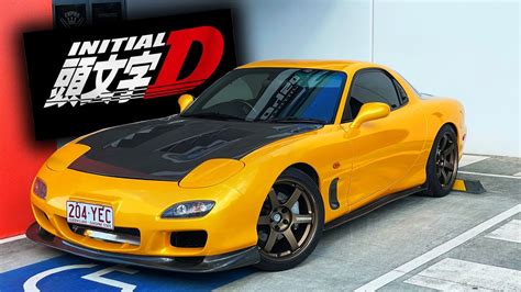 My FD RX7 S NEW COLOUR Initial D In Real Life YouTube