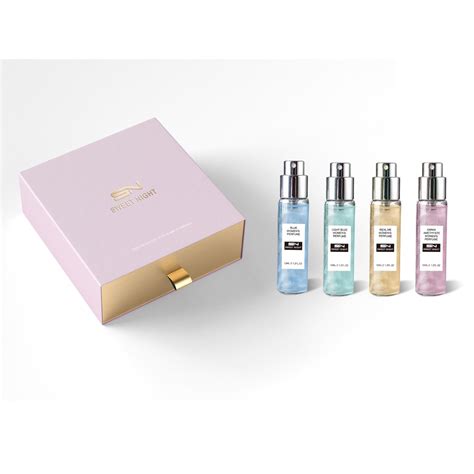 Sweet Night Perfume Set Mini Glittery Collection For Women Pink