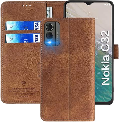 Fmpcuon Nokia C Case Nokia C Cover Pu Leather Flip Case Book