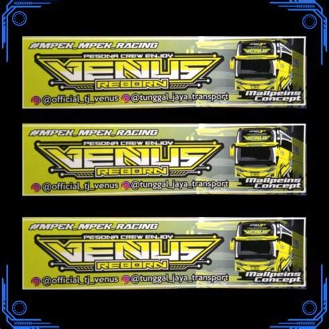 Jual Stiker Bus Venus Tunggal Jaya Shopee Indonesia