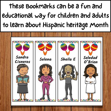 Celebrate Hispanic Heritage Month Coloring Bookmarks Mes De La