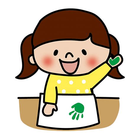 手や顔に絵の具が付いている子供（男の子1） | かわいい手描きの無料イラスト｜商用利用OKのフリー素材｜てがきっず