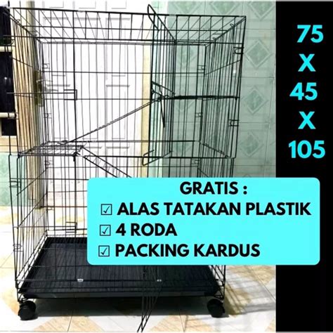 Jual Kandang Kucing Besi Lipat Size Xl Standar Dan Tingkat 3 Ukuran