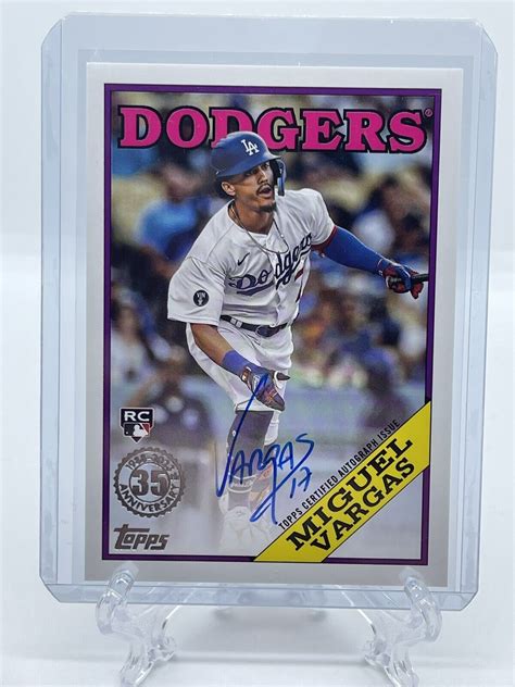 Topps Series Miguel Vargas Auto Ba Mv Dodgers Rc Nm Mt Ebay