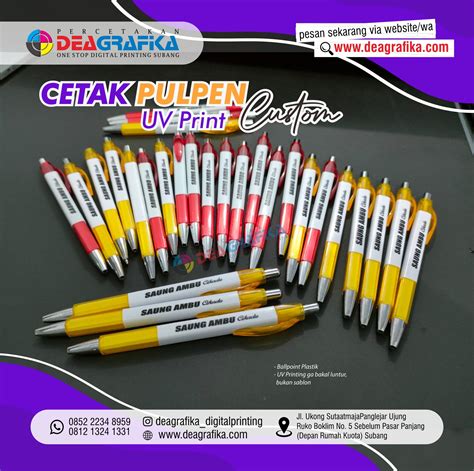 Pulpen UV Print DEA GRAFIKA