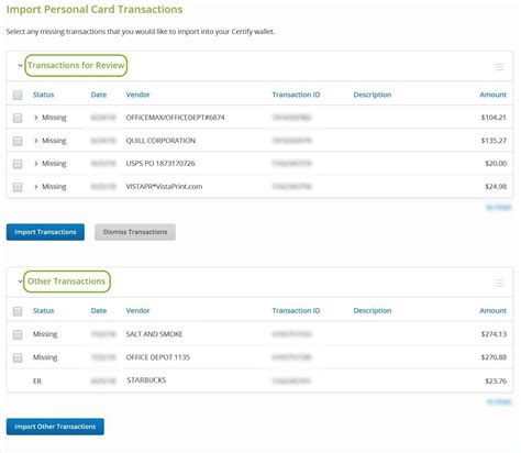 Recovering Credit Card Expenses Certify Help Center