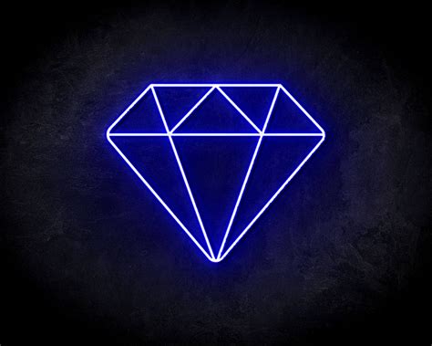 LED Neon Sign Diamond - The Neon Company - UK