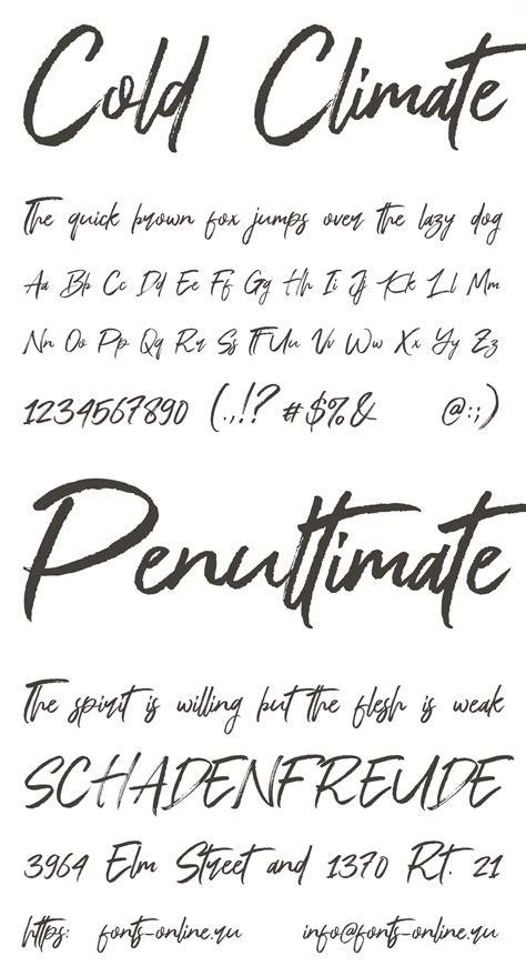 Cold Climate font