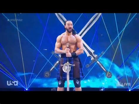 Drew McIntyre Entrance With A Sword WWE ThunderDome RAW November 16