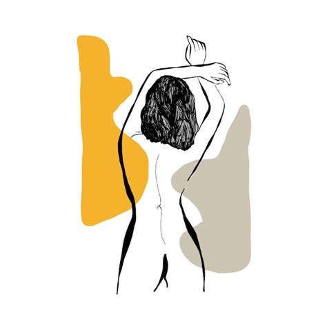 Premium Vector Modern Abstract Women Minimalism Concept Female Body