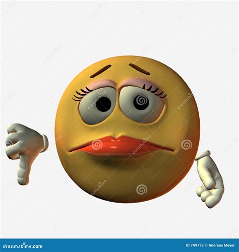 Smiley Pouce Vers Le Bas Illustration Stock Illustration Du Regard