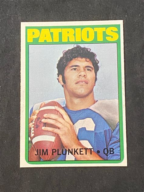 Lot 1972 Topps Jim Plunkett Rookie