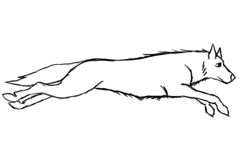 Wolf Running Clipart