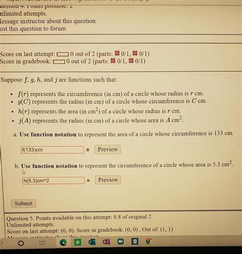 Use The Function Notation To Represent The Area Of A Circle Whose