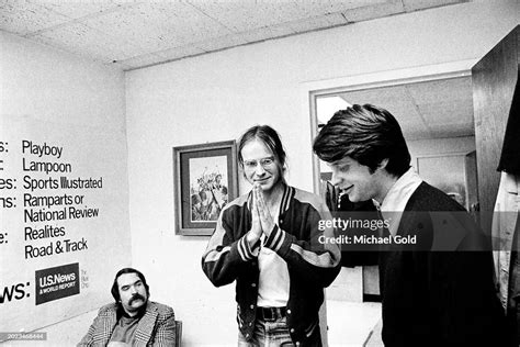 David Kaestle, National Lampoon Art Director, seated, Doug Kenney ...