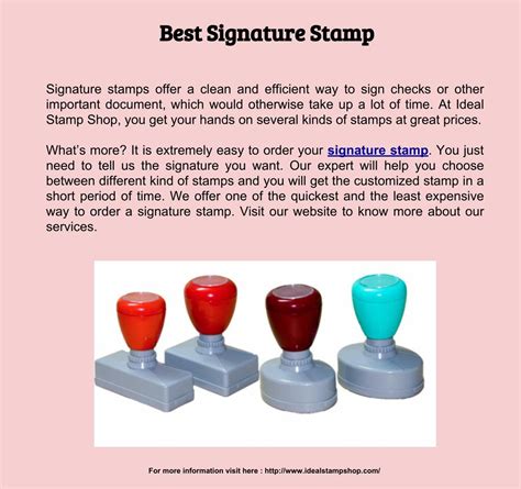 Ppt Best Signature Stamp Powerpoint Presentation Free Download Id