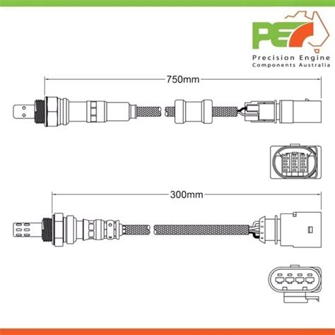 2X NEW OEM Pre Cat Post Cat Oxygen Sensors For Audi A1 8X 1 2L Dir