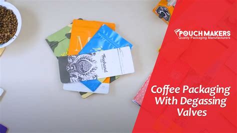 Coffee Bags Coffee Packaging With Degassing Valves Custom Printed Youtube