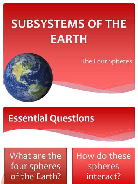 Earth Subsystem | PDF