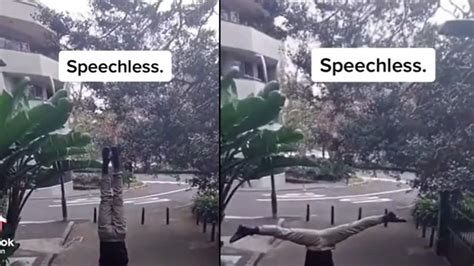 'Impossible': Man Climbs Staircase Balancing Another Person On His Head ...