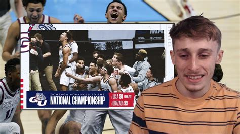 Brit Reacting To Gonzaga Vs UCLA Final Four NCAA Tournament YouTube