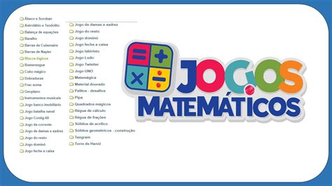 Jogos Matemáticos Aprenda de Forma Divertida e Concreta Descubra os