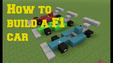 How To Build A F1 Car In Minecraft Youtube