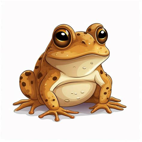 Toad 2d Cartoon Vector Illustration On White Background Hi 30694330