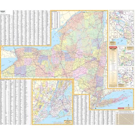 New York State Wall Map » Shop State Wall Maps – Ultimate Globes