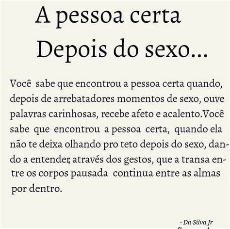 A pessoa certa depois do sexo Você sabe que encontrou a pessoa certa