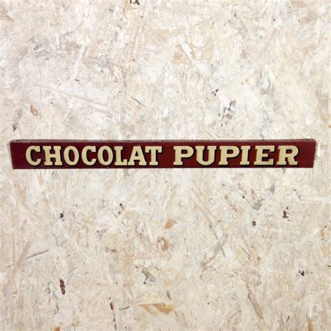 Plaque En T Le Lithographi E Chocolat Pupier N