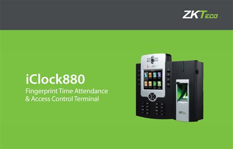 IClock880 Fingerprint Time Attendance Access Control Terminal