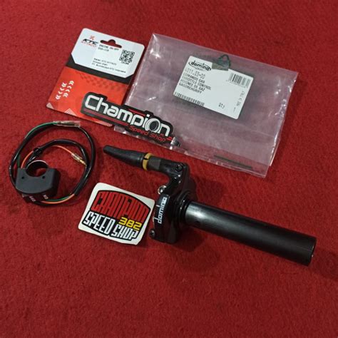 Jual Paket Gas Spontan Domino Racing Italy 1 Kabel Gas Saklar Engine