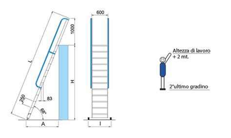 Scala Per Soppalchi In Alluminio Gradini Con Prolunga