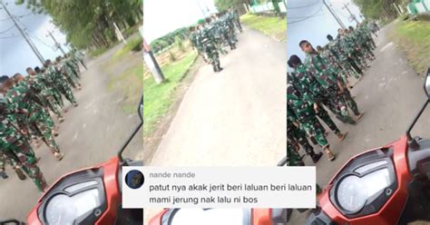 Gadis Bawa Motor Lalu Depan Askar Berlatih Raih Perhatian Hot Fm