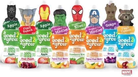 good2grow Juices with New Avengers Character Tops - Jinxy Kids