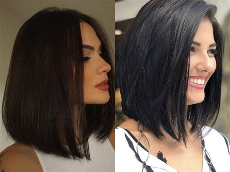 Chanel De Bico Médio Com Franja - Cortes de Cabelo Chanel de Bico com Franja: Transformação que você vai ...