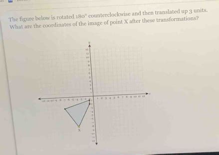 Solved The Figure Below Is Rotated 180 Counterclockwise And Then