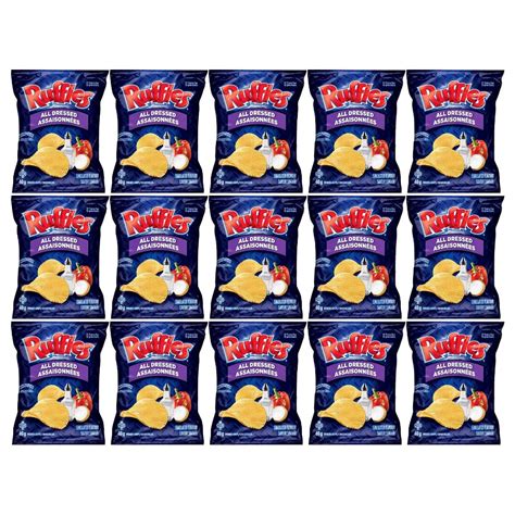 Ruffles All Dressed Potato Chips Vending Bags 40g 1 4oz