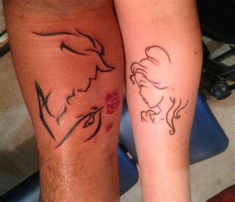 80 Disney Couple Tattoos That Prove Fairy Tales Are Real Tatuagem