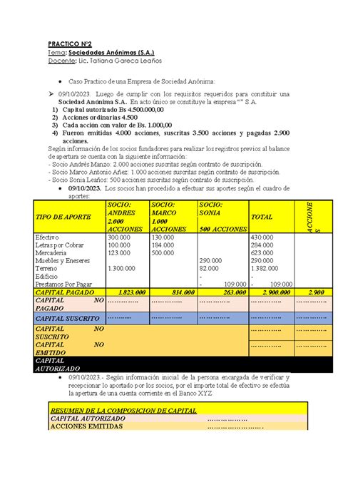 1 Practico N2 SA Prácticos de conta PRACTICO N 2 Tema