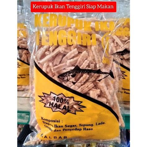 Jual Kerupuk Ikan Tenggiri Krupuk Ikan Tengiri Oleh Oleh Khas