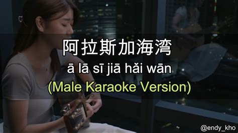 A La Si Jia Hai Wan 阿拉斯加海灣 伴奏 Ktv Karaoke Male Key Pinyin Lyrics Youtube Music