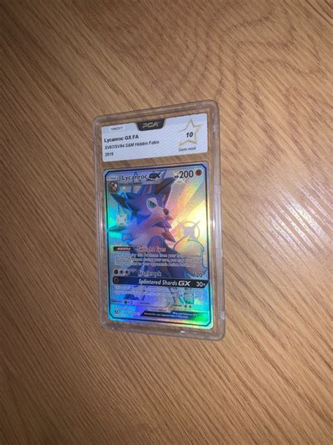 Hidden Fates Pok Mon Graded Card Lycanroc Gx Full Art Catawiki