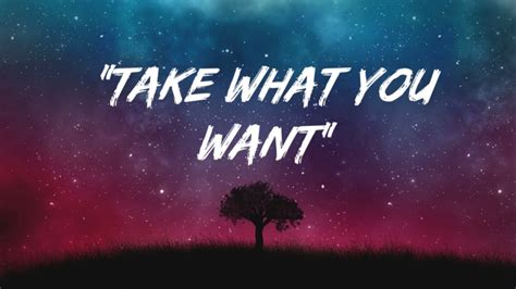 Take What You Want By Post Malone Feat Ozzy Osbourne And Travis Scott Lyrics Youtube