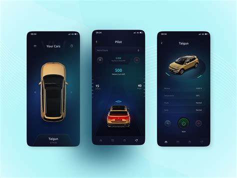 VW Connect app Concept by Abdul Gafoor on Dribbble