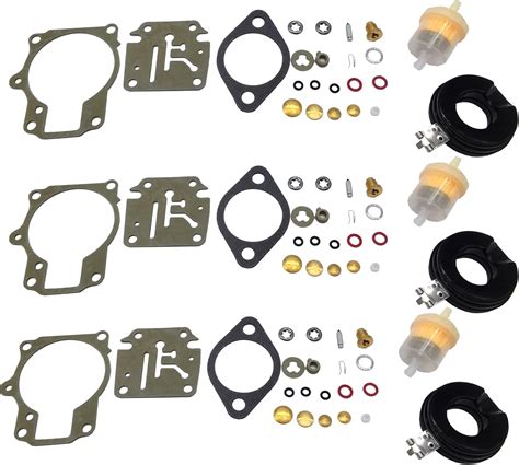 Halycare Carburetor Rebuild Kit For Johnson Evinrude 398729 396701 392061 Mallory 9