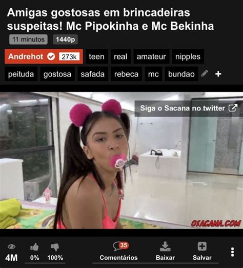 Notícias Vídeo erótico de MC Pipokinha imitando criança e itens