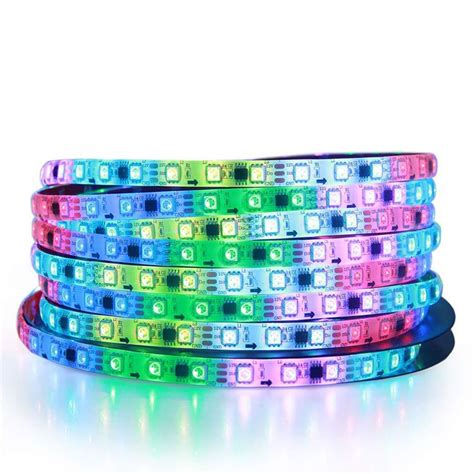 WS2811 IC Pixel RGB LED Strip SMD 5050 RGB DC12V 30 60LEDs M IP20 IP65