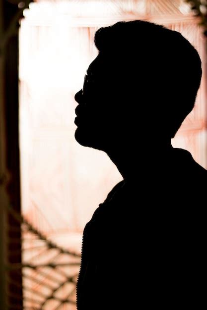 Premium Photo Close Up Of Silhouette Man